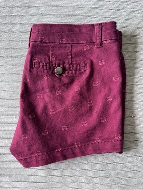 Harper Berry Shorts with Subtle Cat Motif